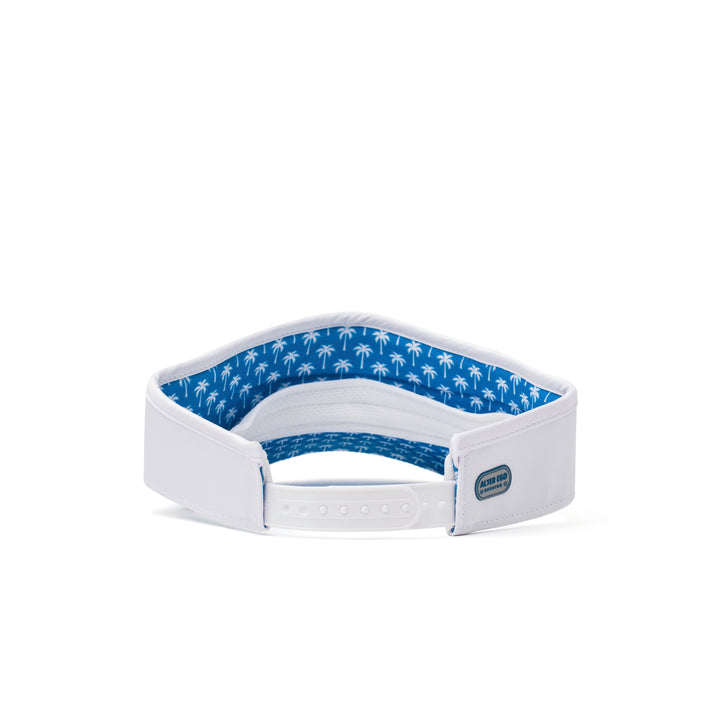 Visor Splash White Blue Palm