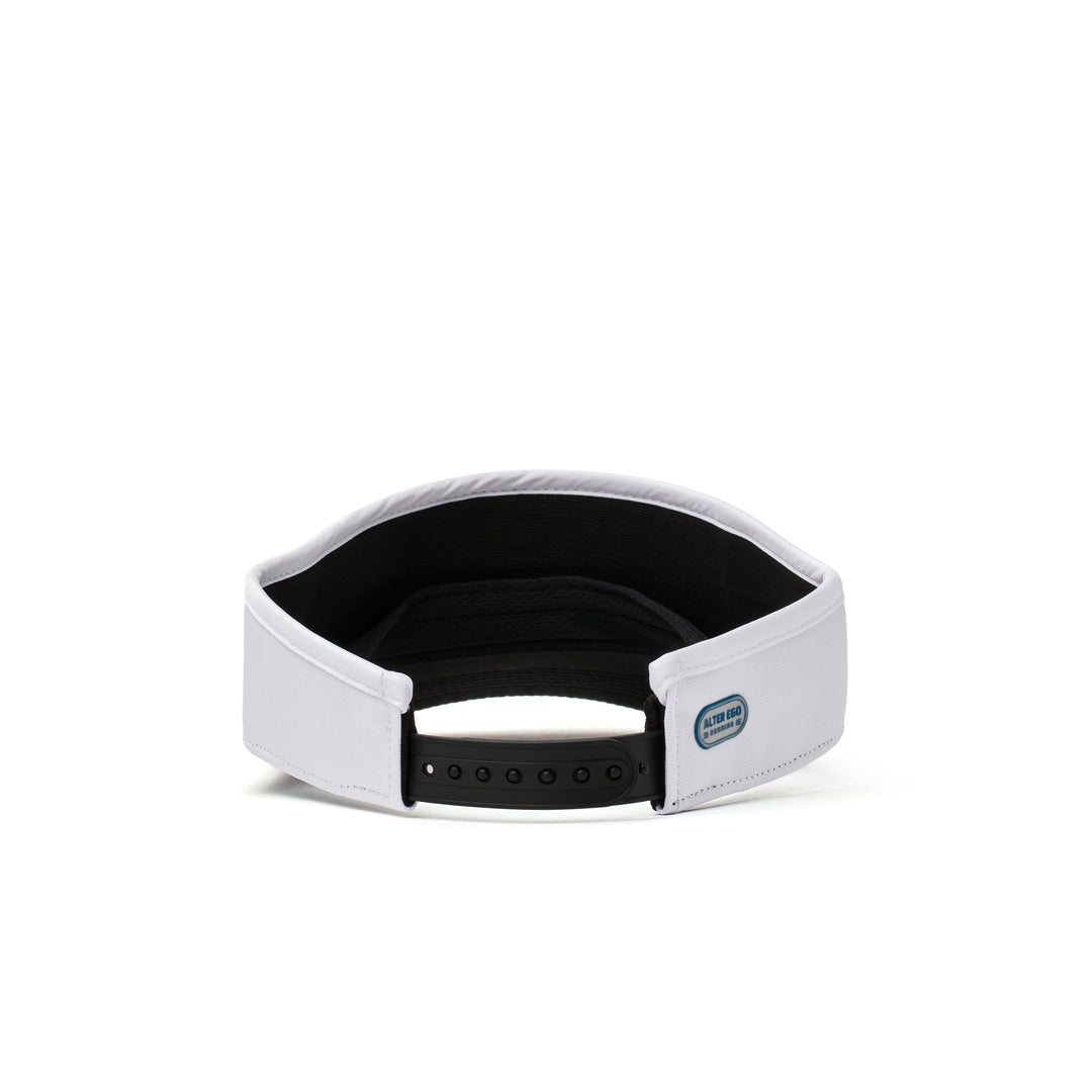Visor Splash White Black Palm