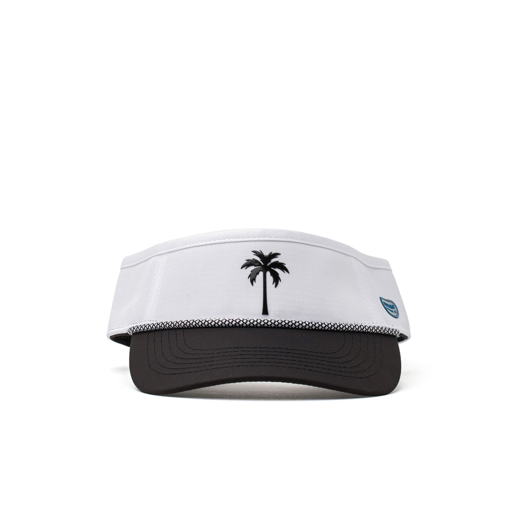 Visor Splash White Black Palm