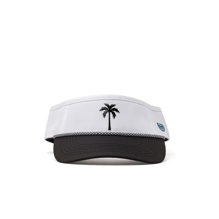 Visor Splash White Black Palm