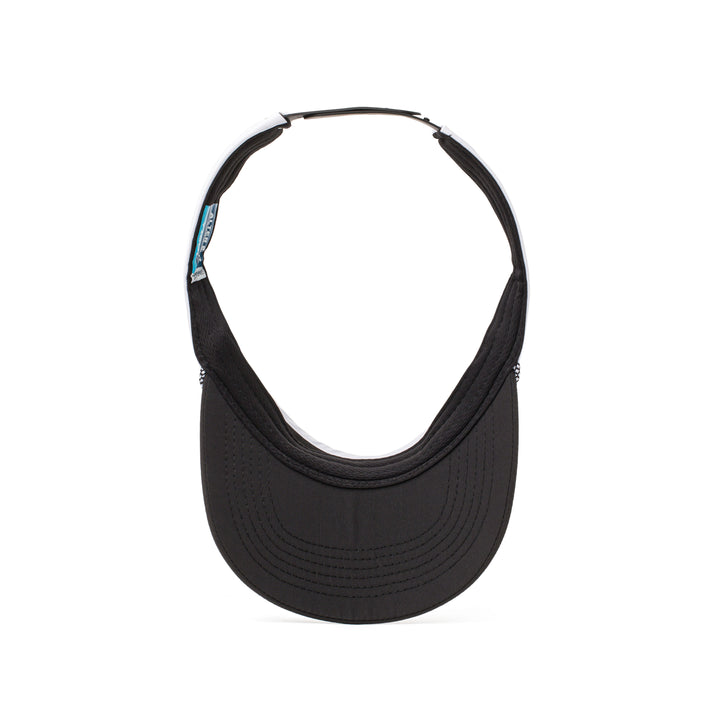 Visor Splash White Black Palm