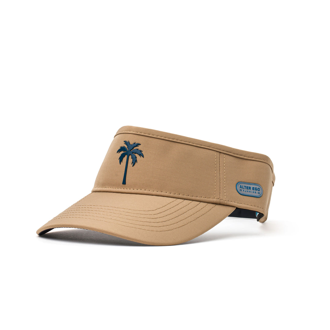 Visor Splash Khaki Navy Palm