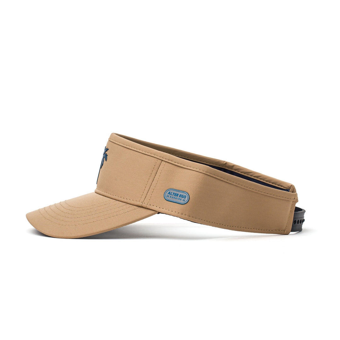 Visor Splash Khaki Navy Palm