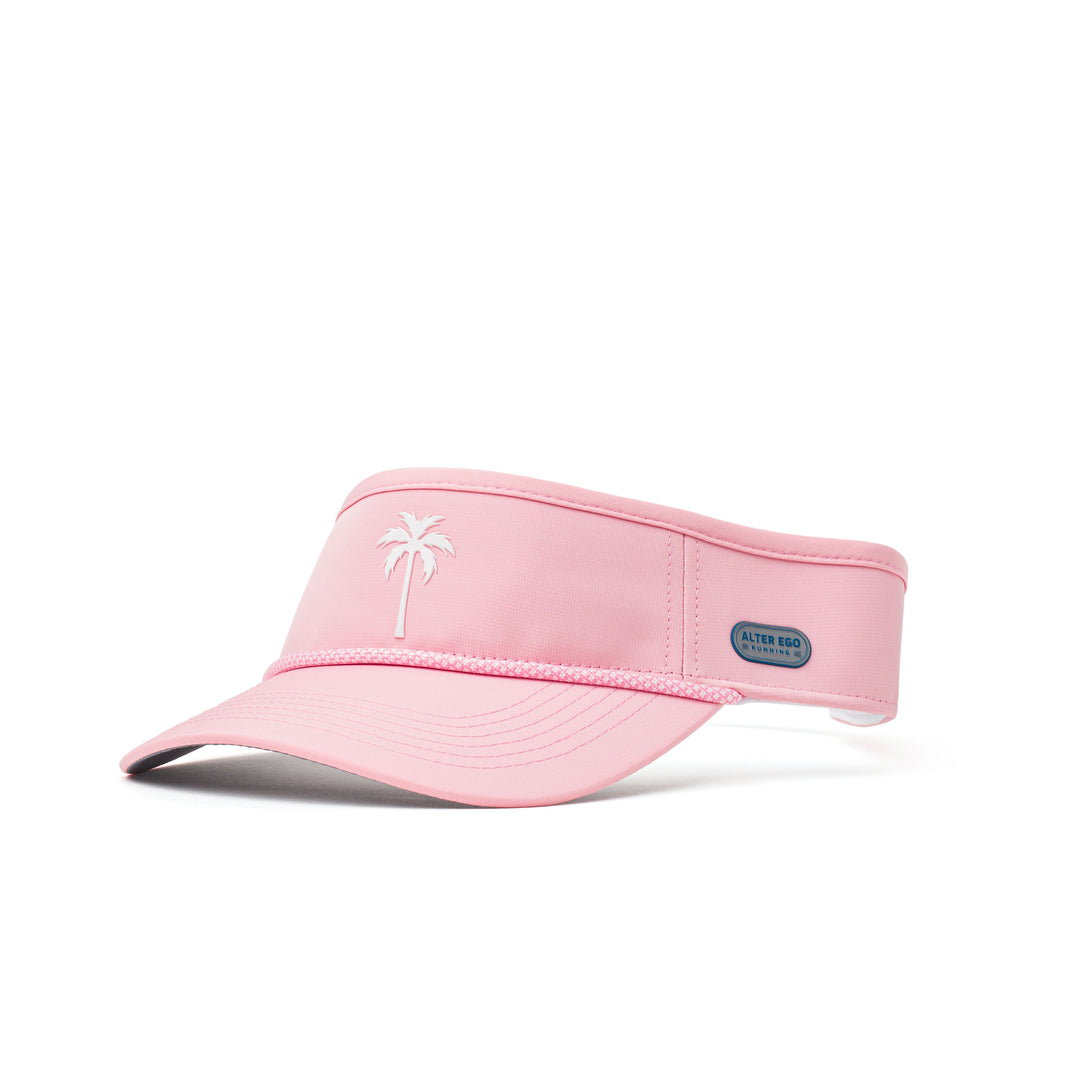 Visor Splash Pink White Palm