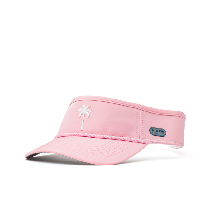 Visor Splash Pink White Palm