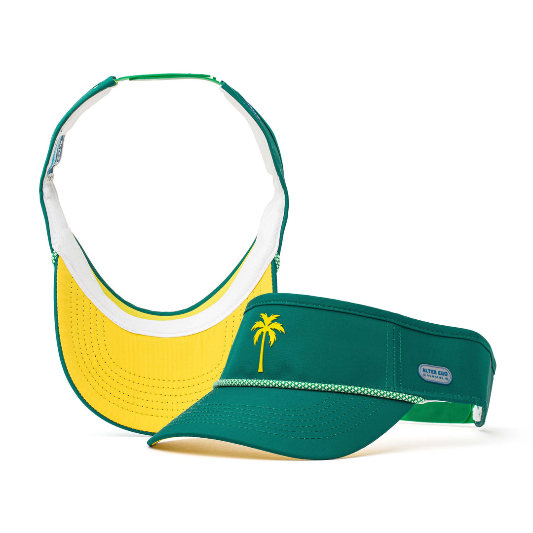 Visor Splash Green Yellow Palm