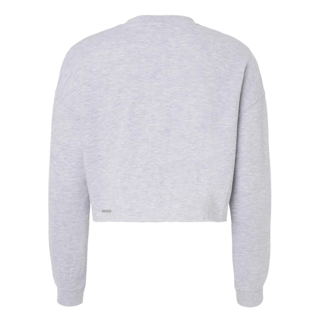 Cropped Crew Neck (Women's) Gray