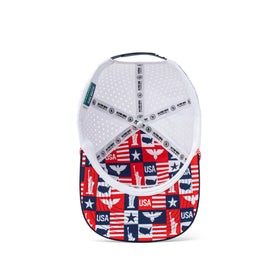 Drifter Splash USA White Navy Palm