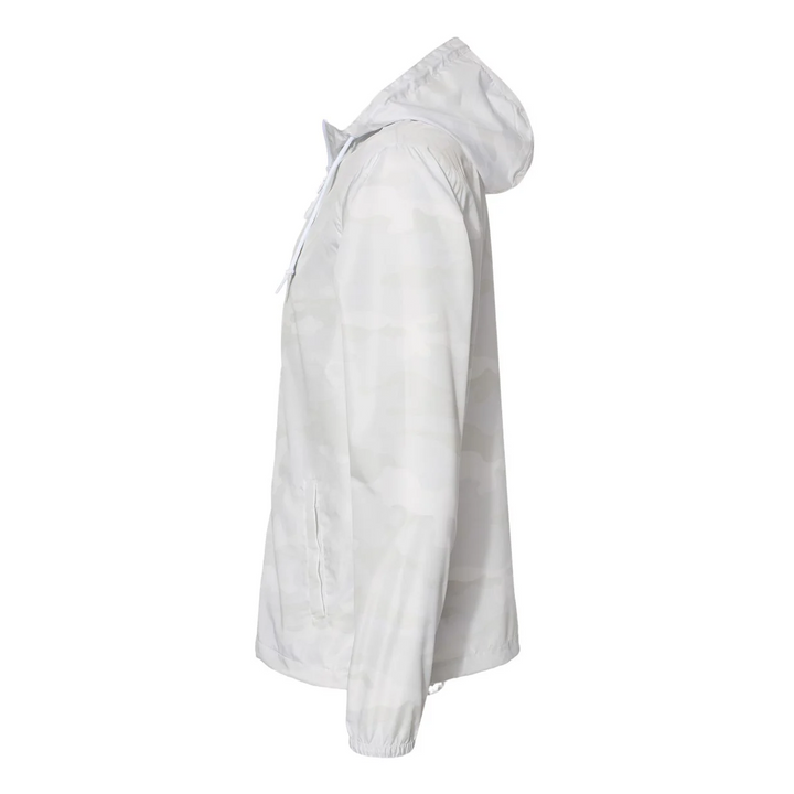 Lightweight Packable Windbreaker White Camo