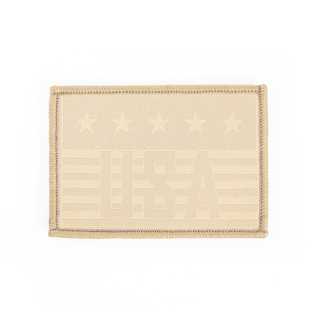 USA Khaki Woven Patch