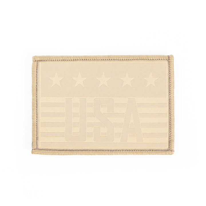 USA Khaki Woven Patch
