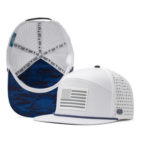 Drifter Splash White Nautical Camo Flag