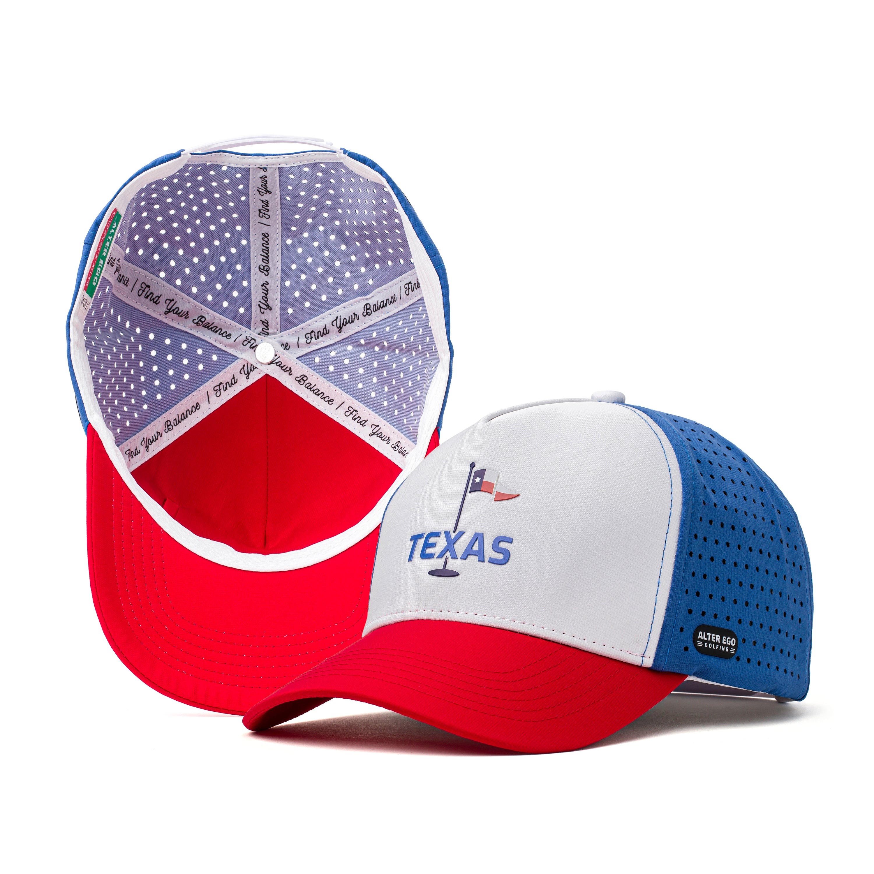 Coaster Splash RWB Texas Flag Golf