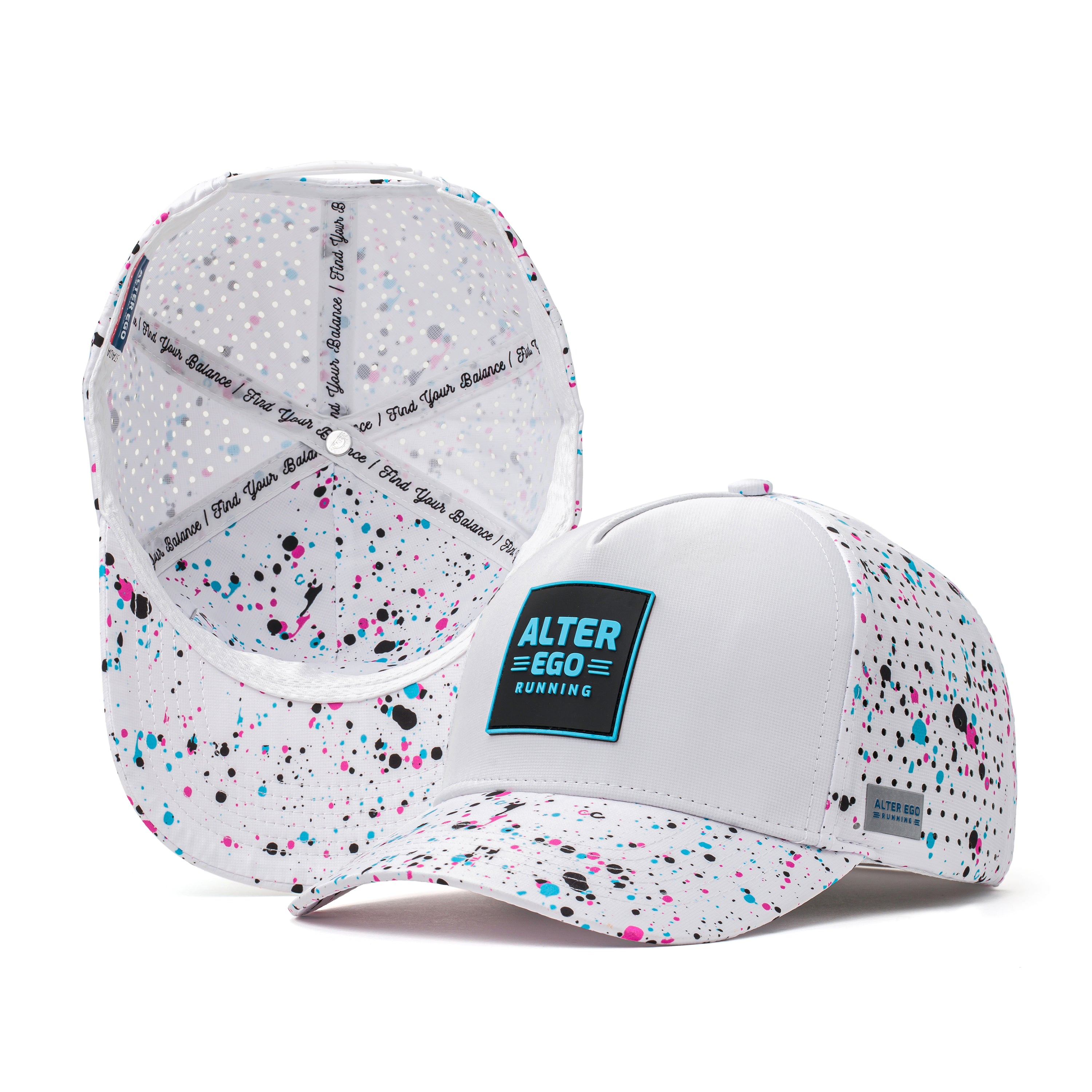 Coaster Splash Paint Splatter White