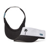 Visor Splash White Black Palm