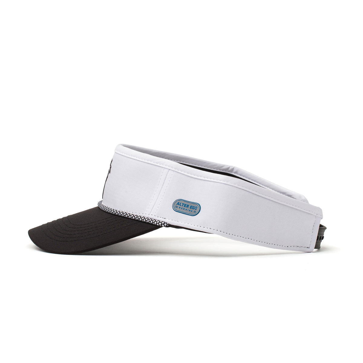 Visor Splash White Black Palm