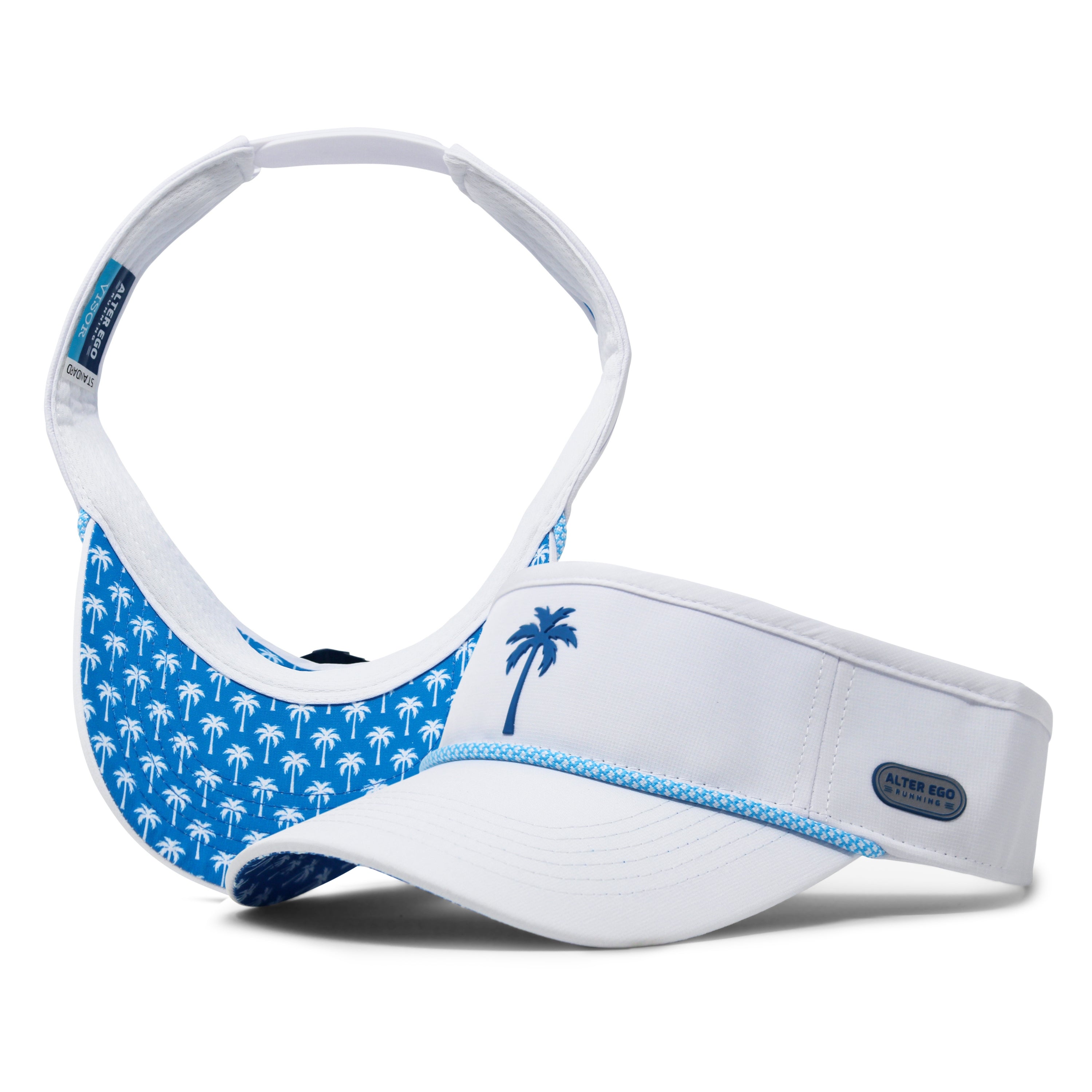 Visor Splash White Blue Palm