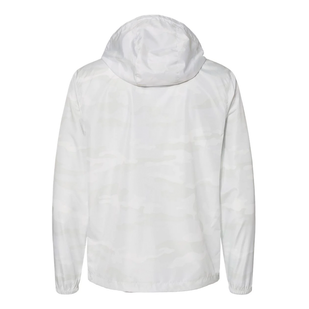 Lightweight Packable Windbreaker White Camo