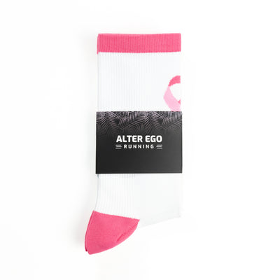 Premium Running Socks Pink Ribbon