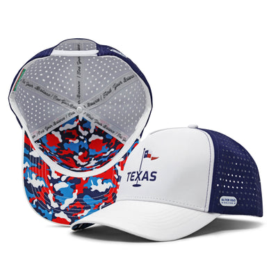 Coaster Splash White Navy Texas Flag Golf