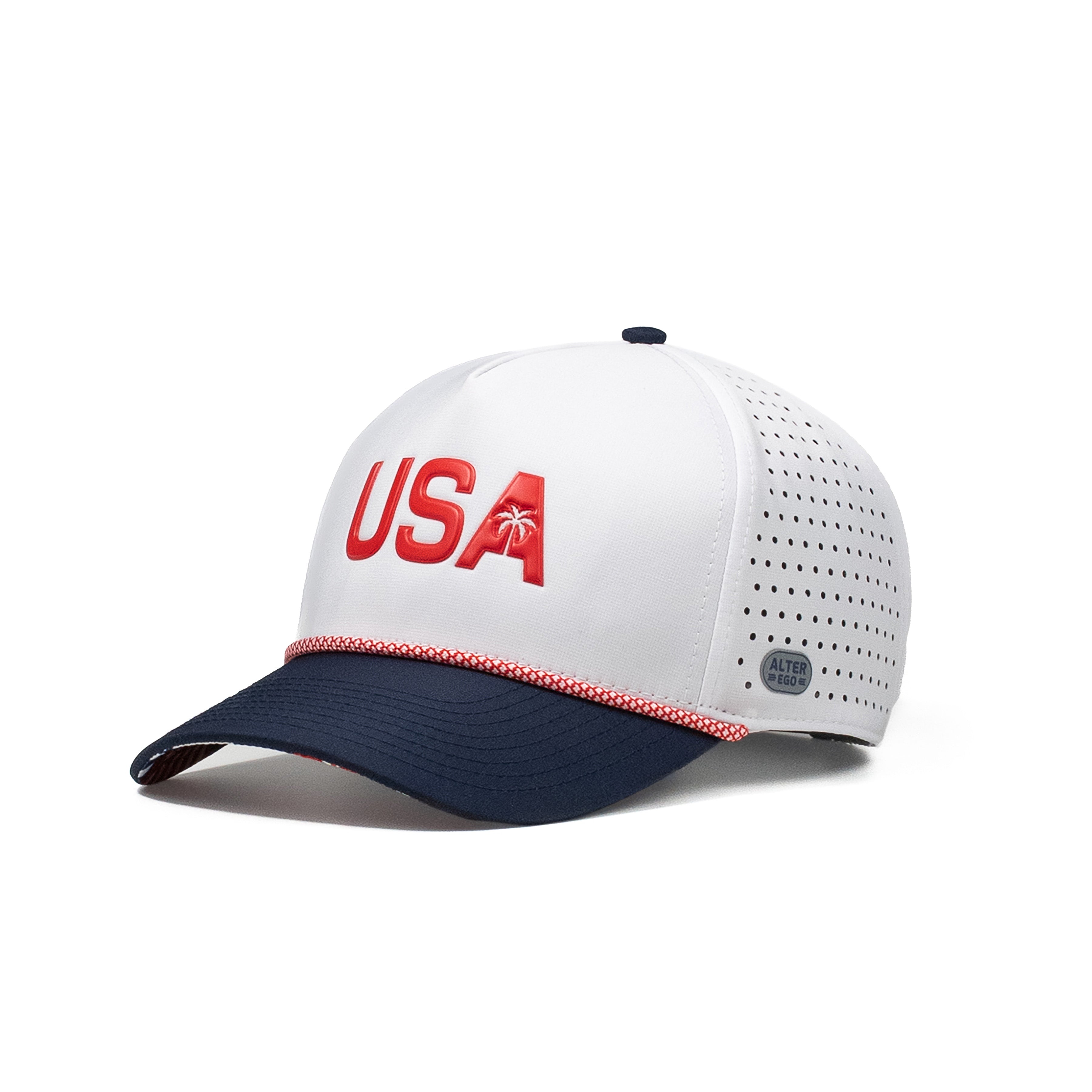 Coaster Splash USA White Navy Palm