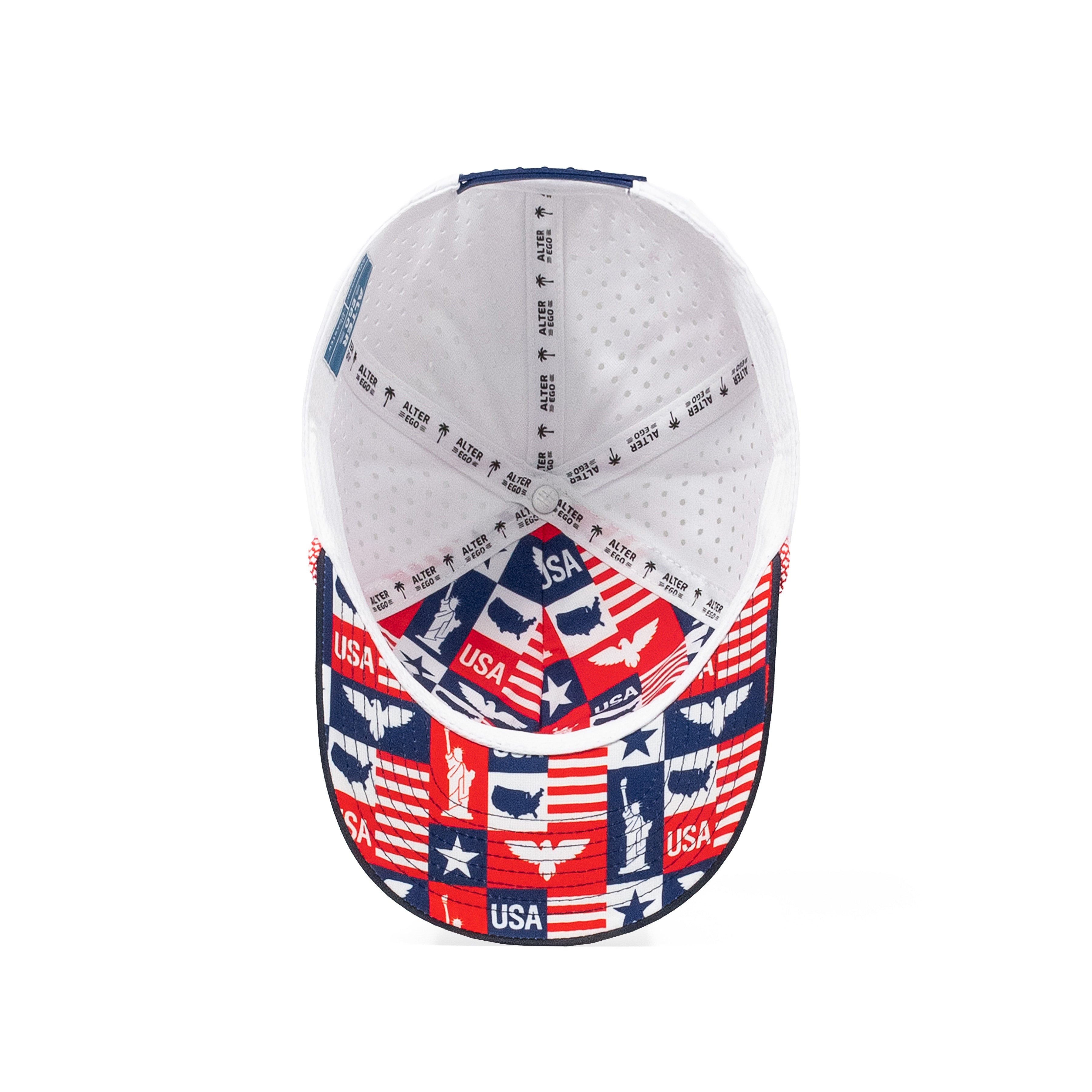 Coaster Splash USA White Navy Palm