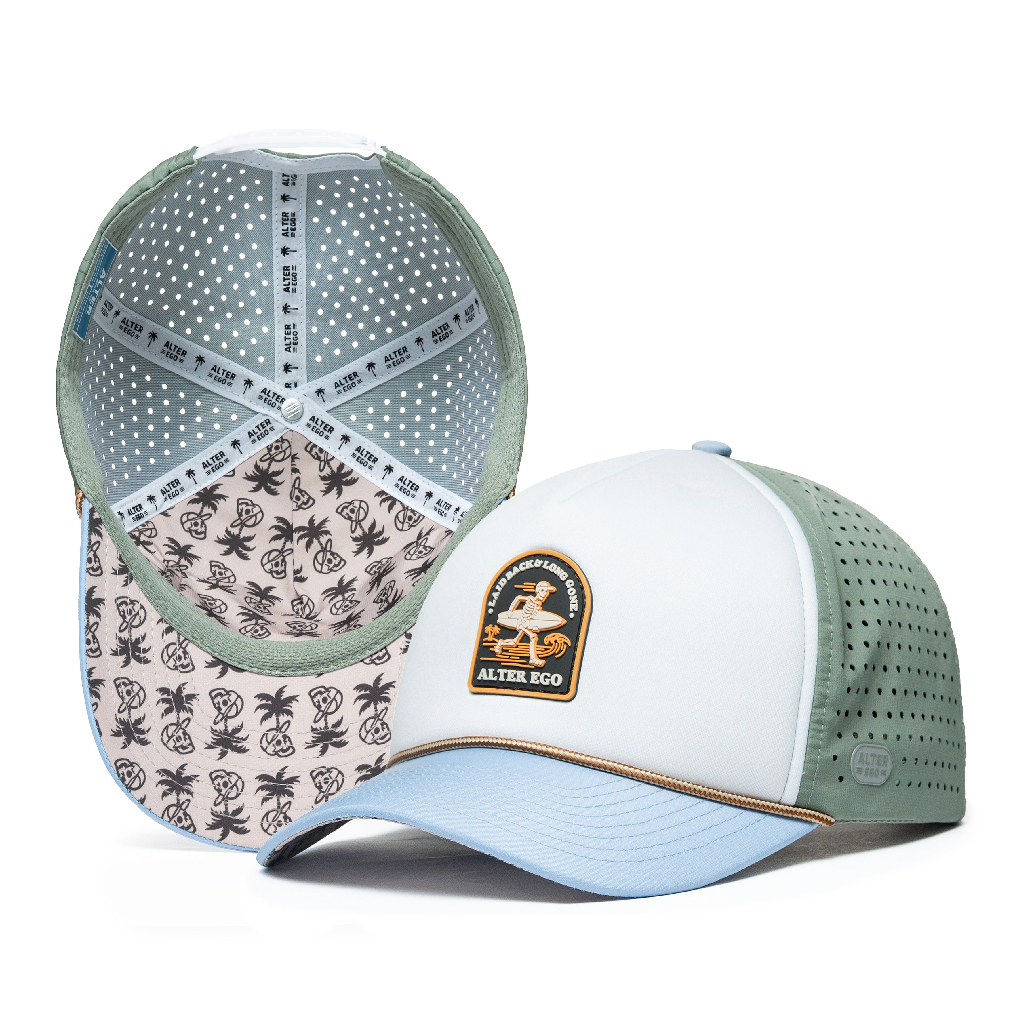 Coaster Splash Foam Trucker Surfing Skeleton