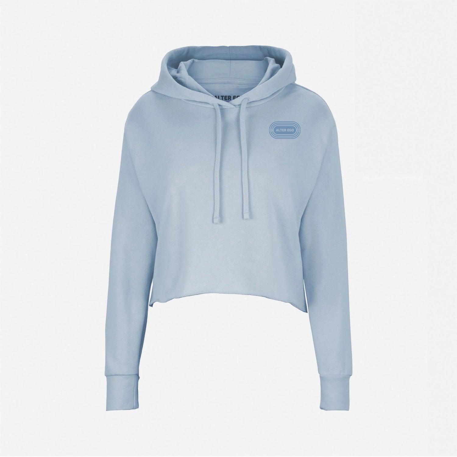 Sweatshirt Track Logo Stonewash Denim (Women's)