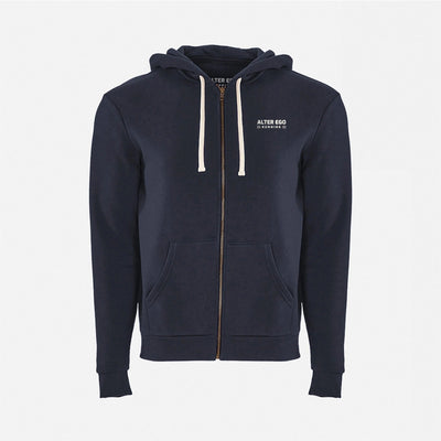 Sweatshirt Logo Midnight Navy Zip Up