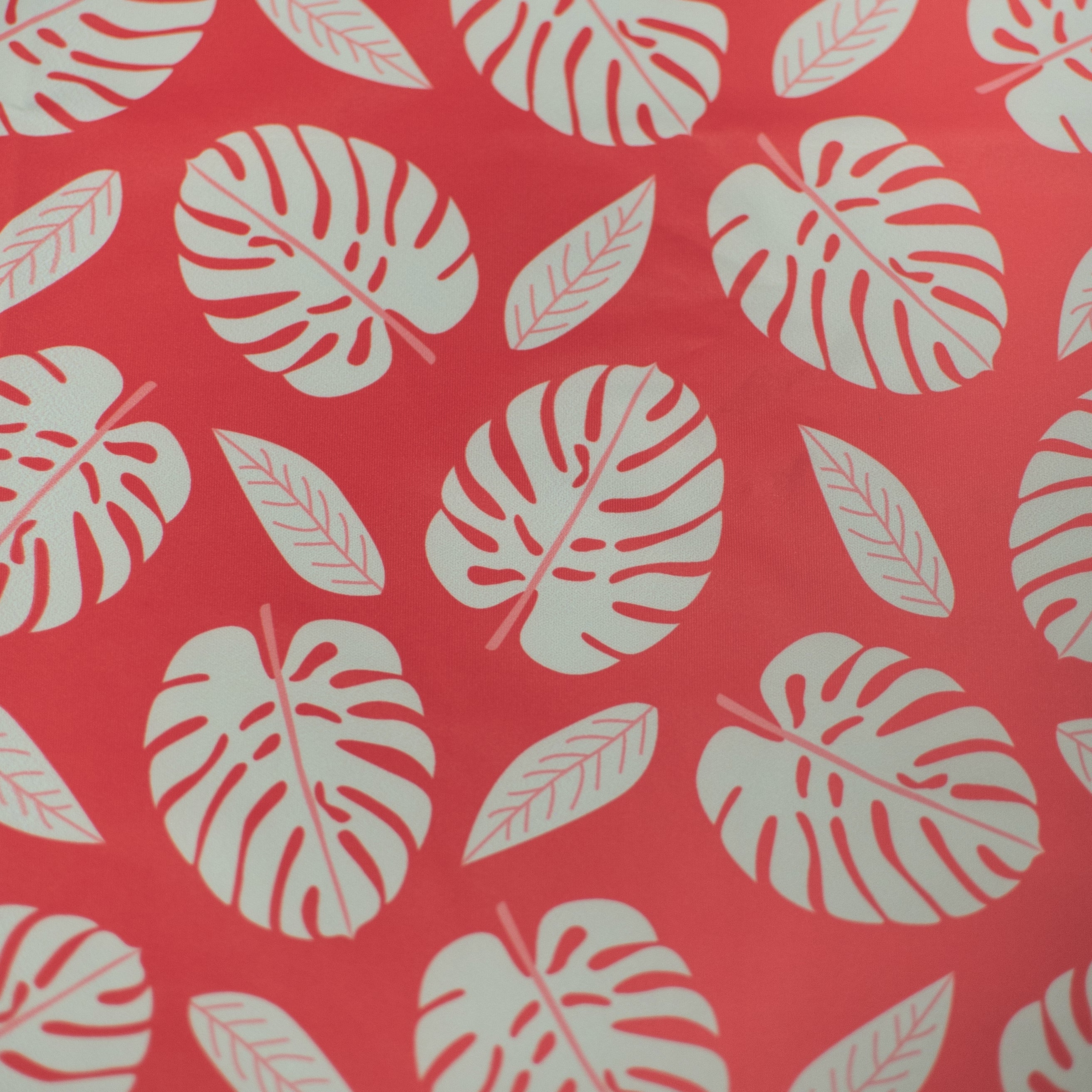 Performance Polo Palm Print Coral