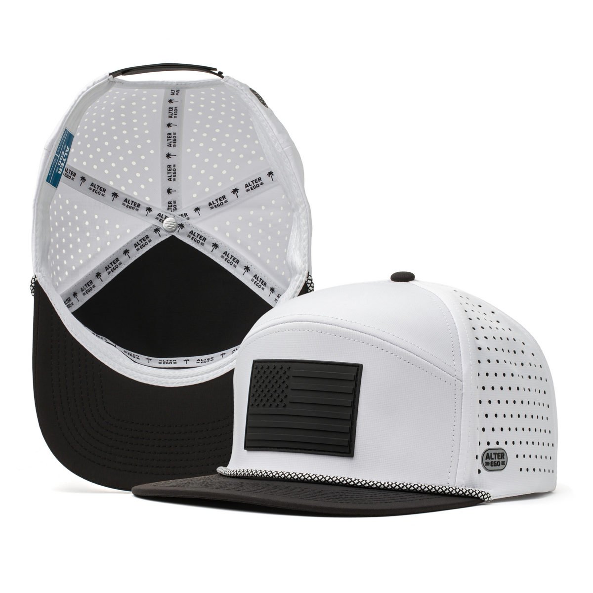 Drifter Splash Classic Black White Flag