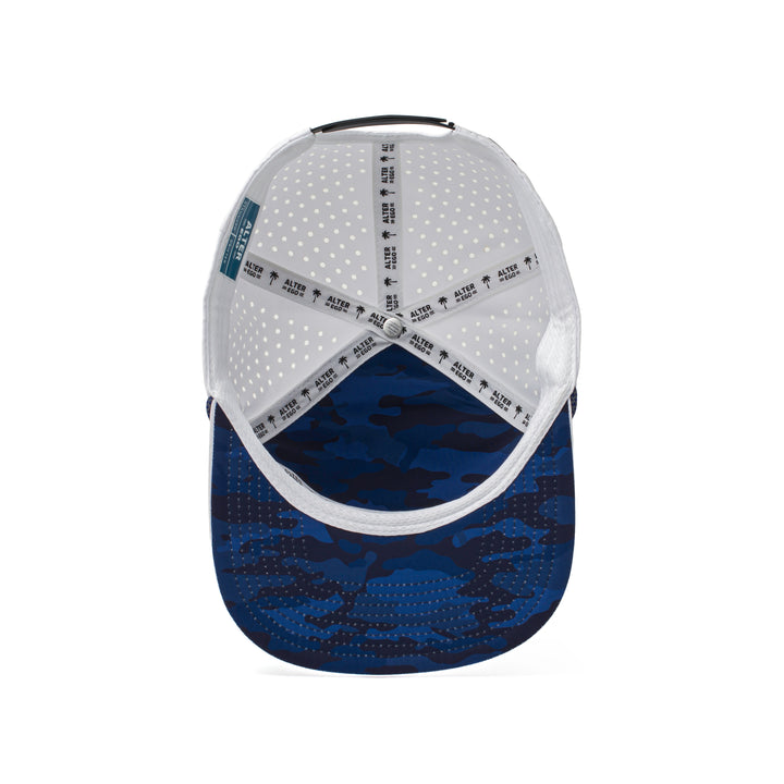 Drifter Splash White Nautical Camo Flag