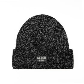 Snowbird Black Reflective Beanie