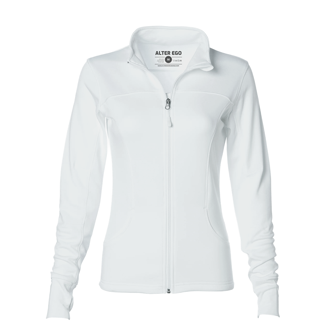 Poly-Tech Athletic Zip (Women’s) - White