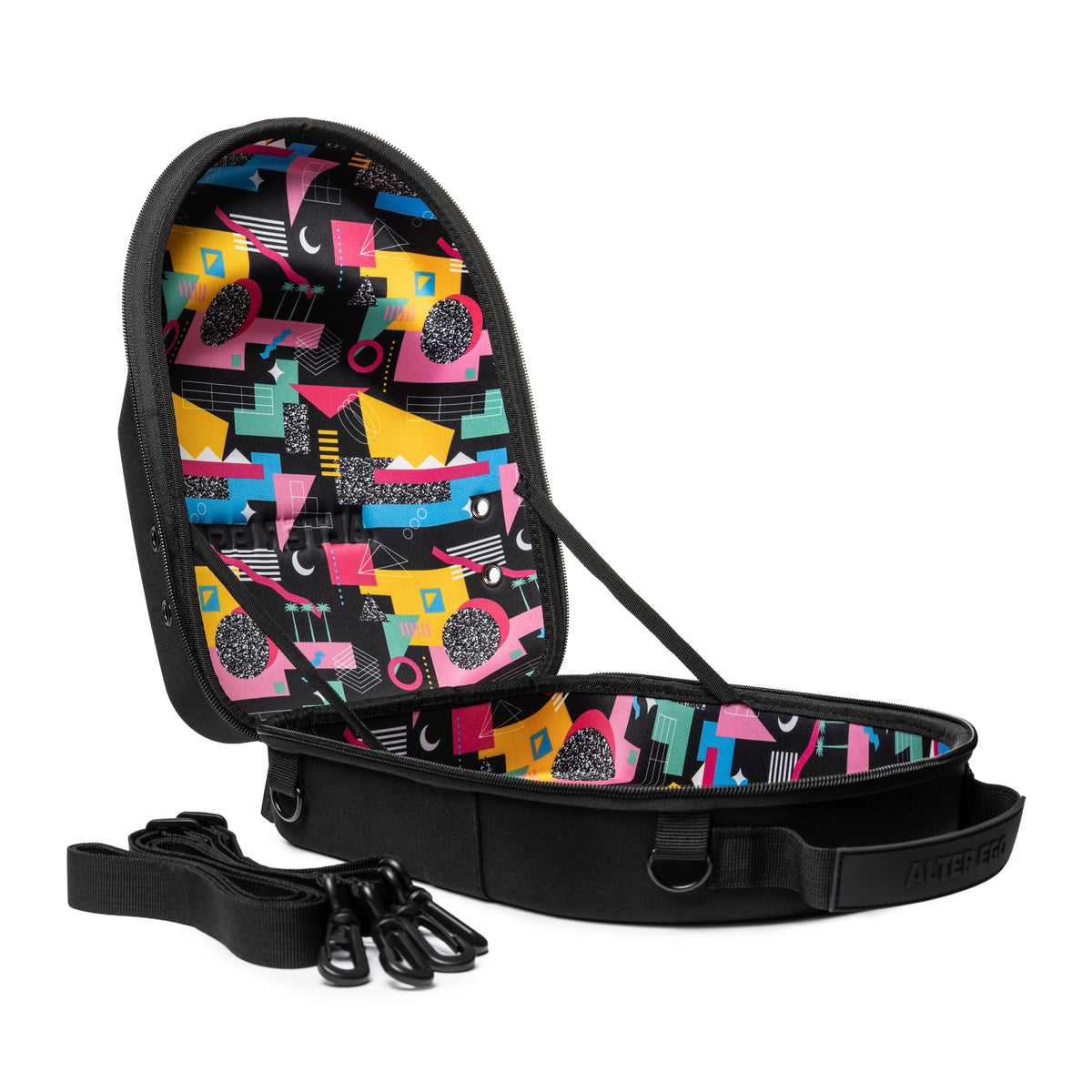 6 Hat Travel Case - Black / Retro