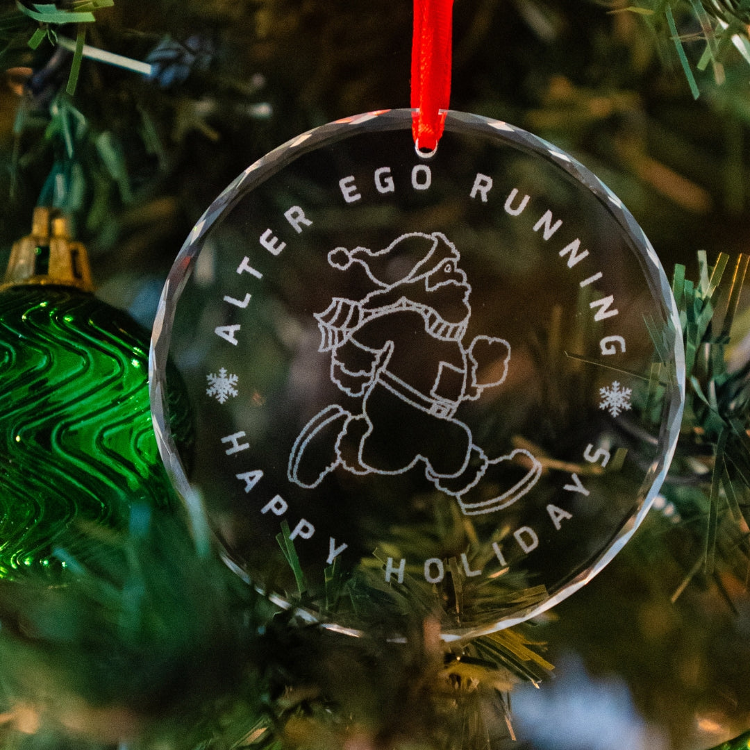 Limited Edition: Running Santa Ornament