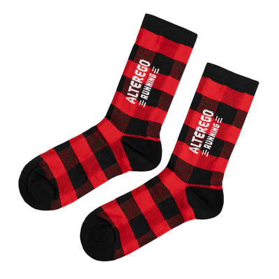 Premium Running Socks Buffalo Plaid