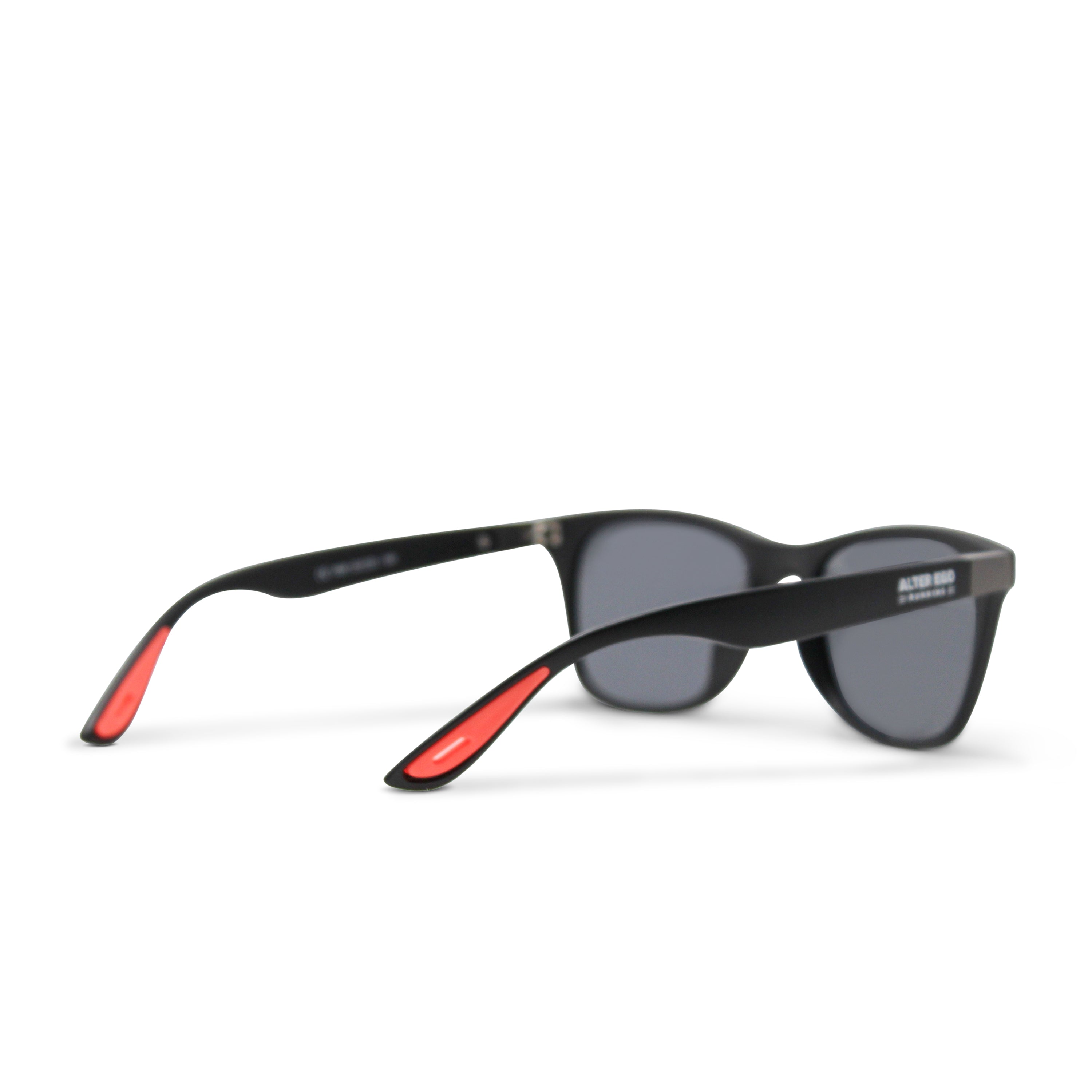 RUN Sunnies - Black Frame | Black Polarized Lenses | Orange Elements