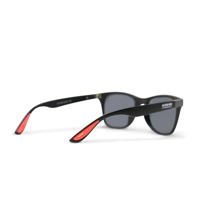 Run Sunnies - Black Frame | Black Polarized Lenses | Orange Elements