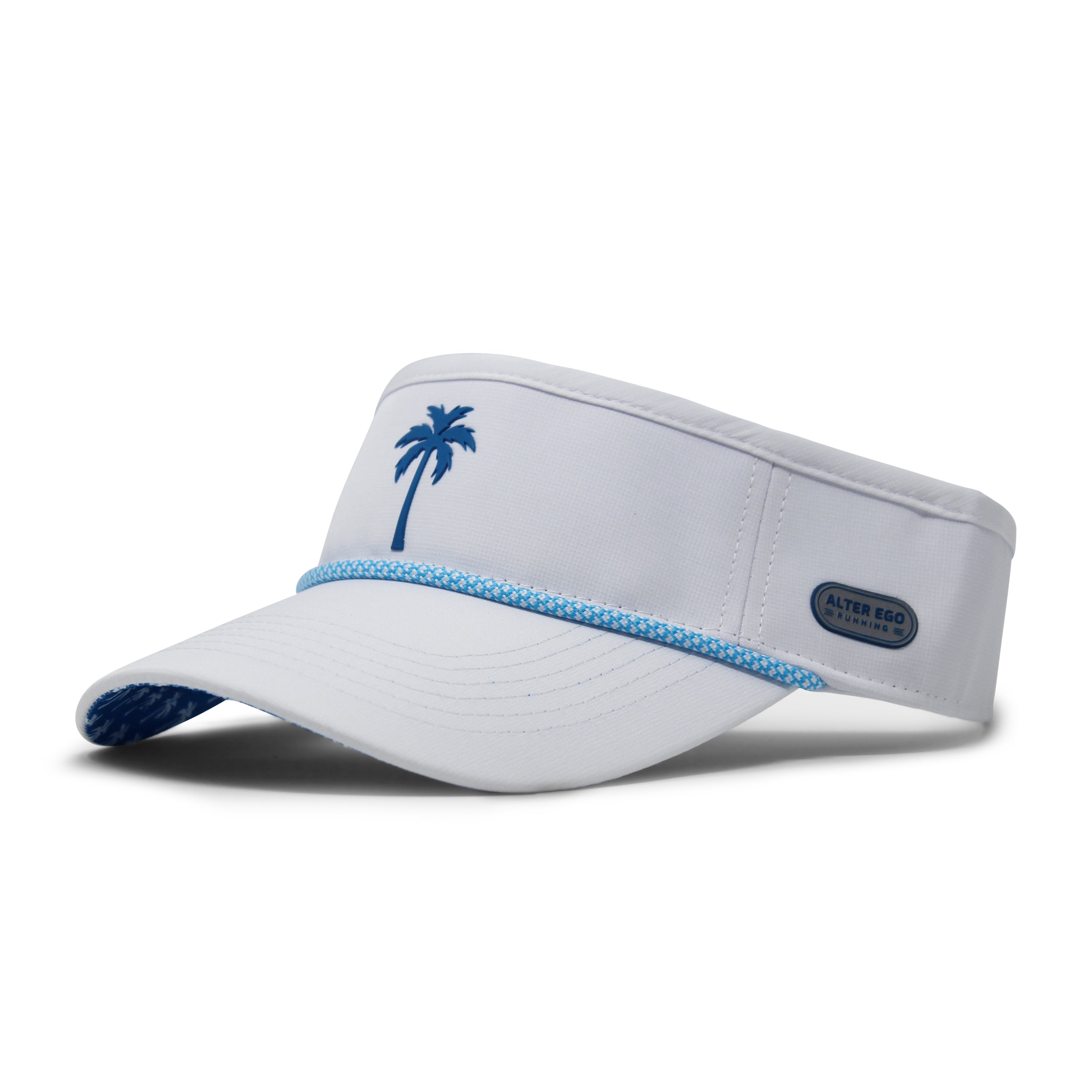 Visor Splash White Blue Palm