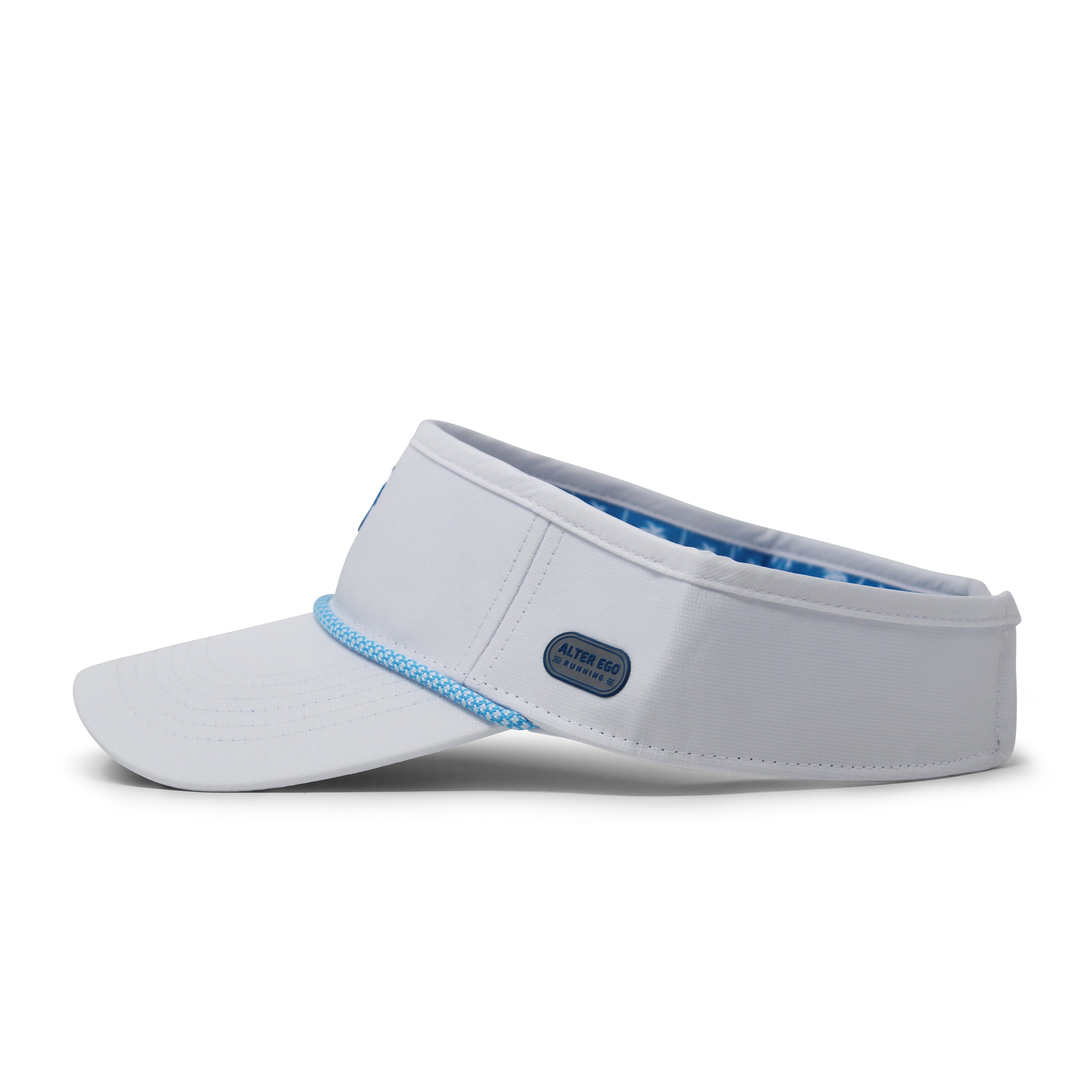 Visor Splash White Blue Palm