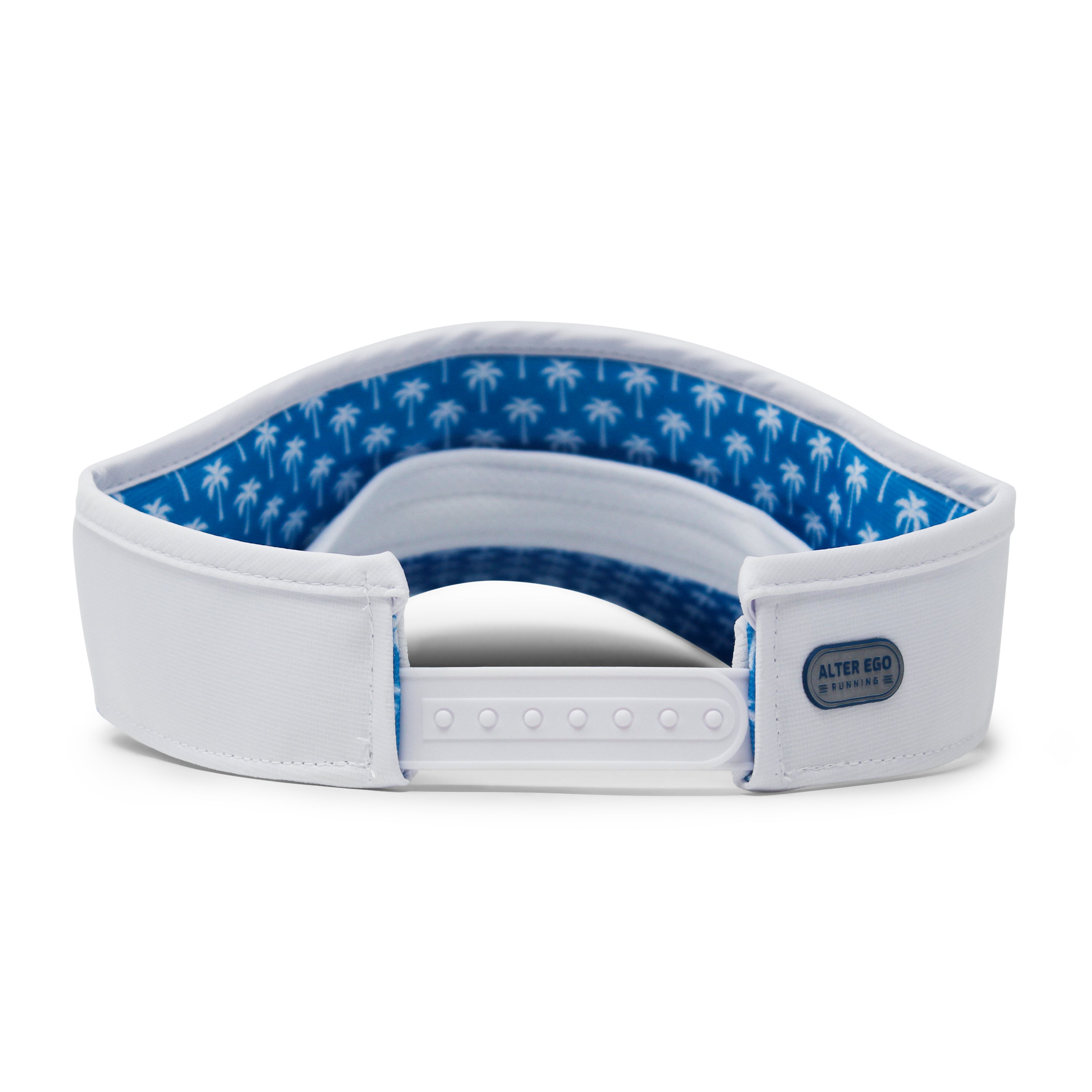 Visor Splash White Blue Palm