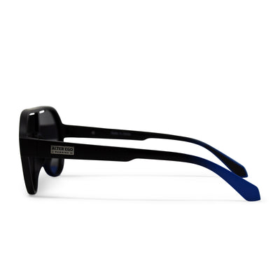 Run Navigators Plus - Black Frame | Blue Accents | Polarized Lens