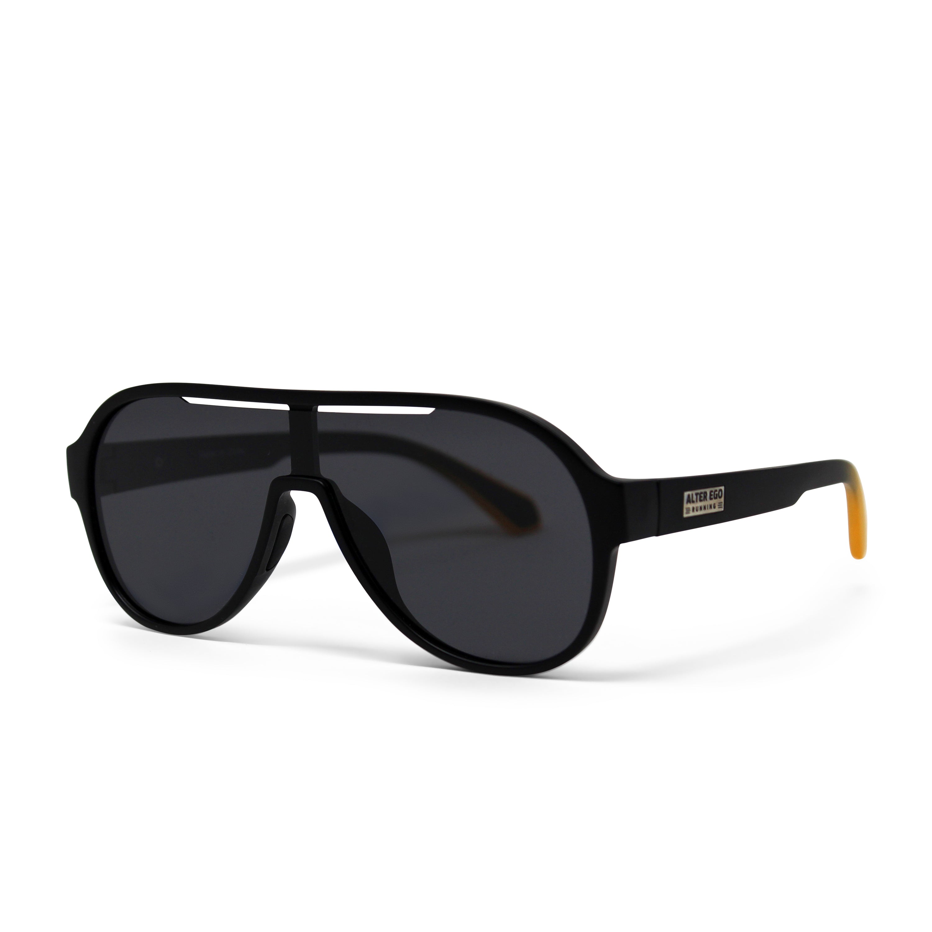 Run Navigators Plus - Black Frame | Yellow Accents | Polarized Lens