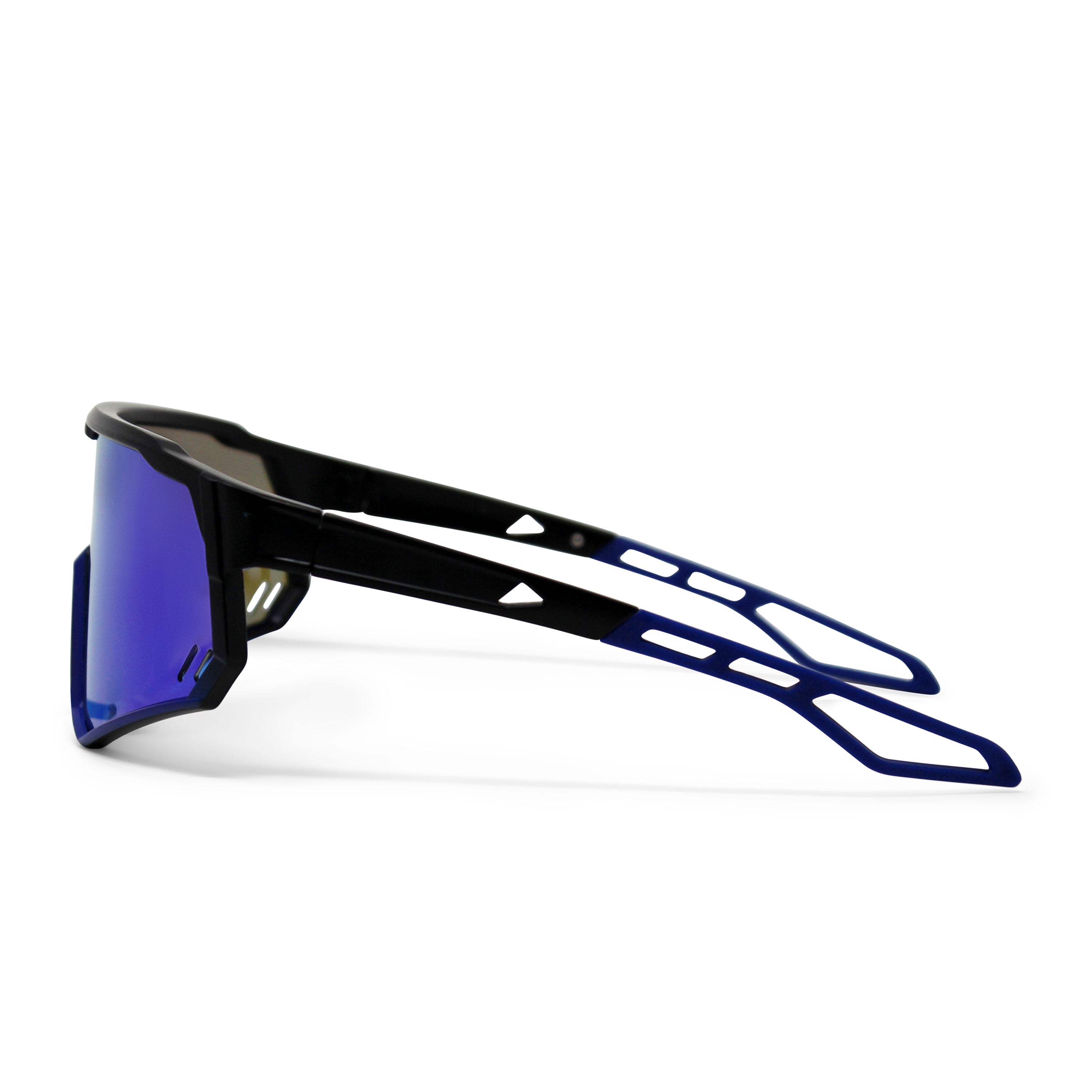 Run Shield Full Black Frame Ice Blue Lens