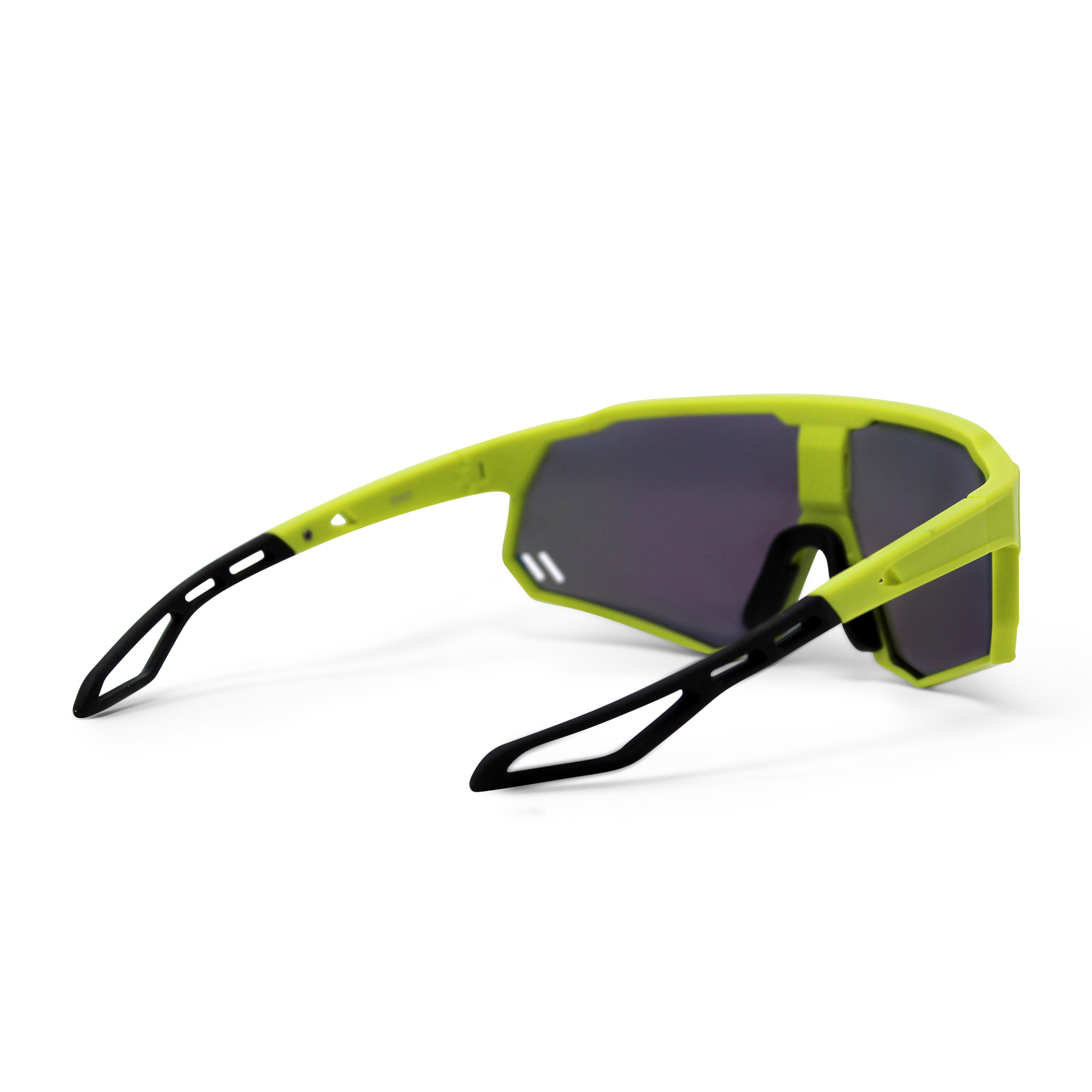 Run Shield Full Yellow Frame Multi Blue Lens