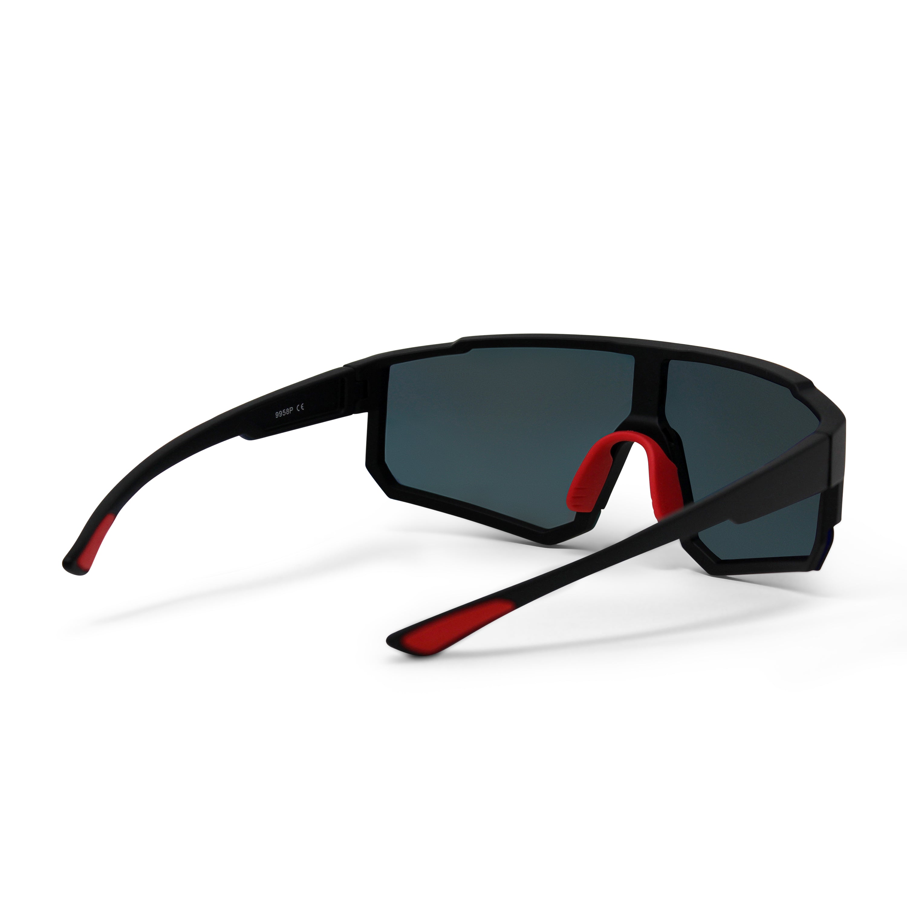 Run Shield Black Frame Multi-Colored Lens