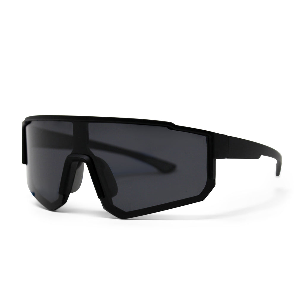 Black Sail Polarized Sunglasses - Square Frame UV400 Mirrored Blue Lenses For Men & Women, 7 Layer Protection