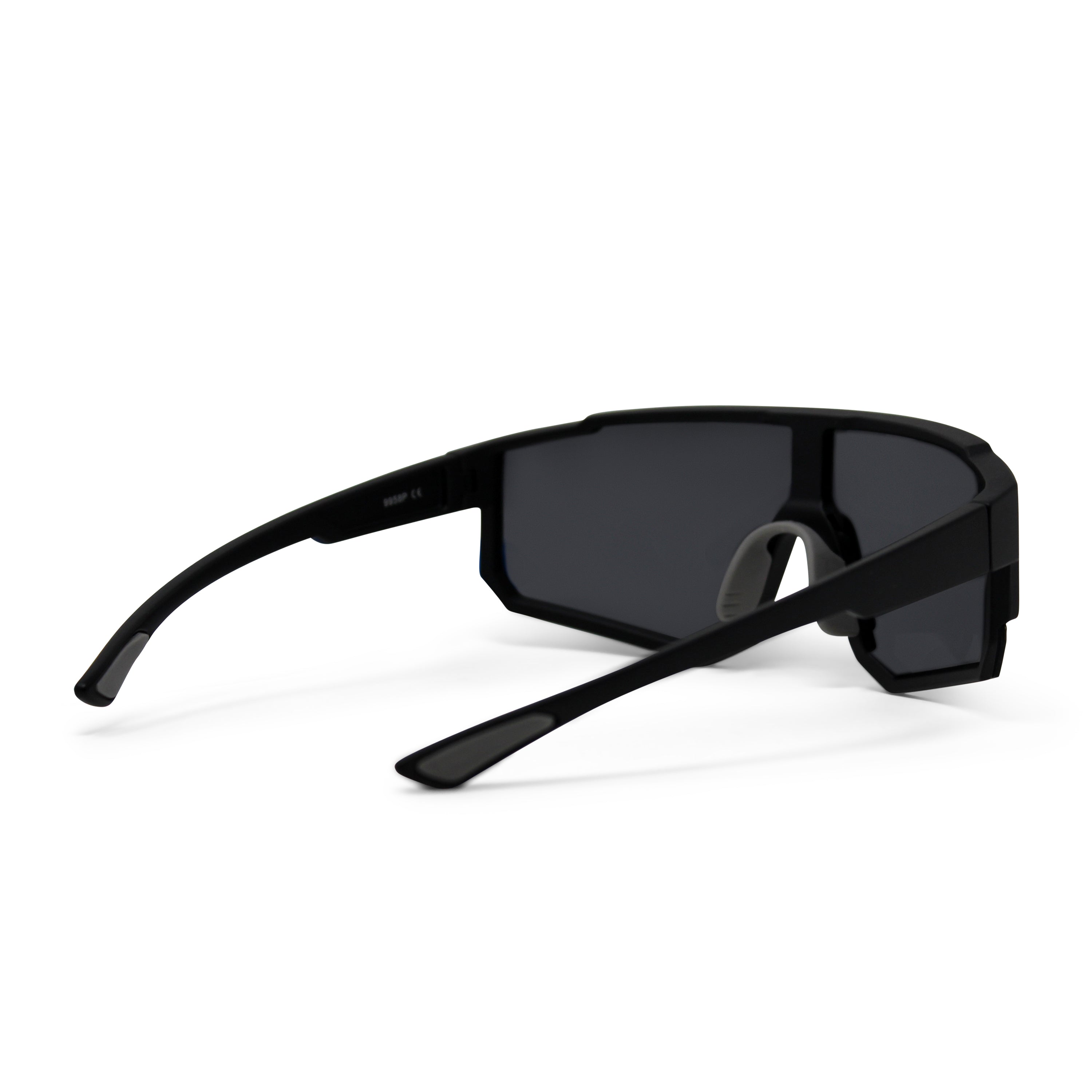 Run Shield Black Frame Black Lens