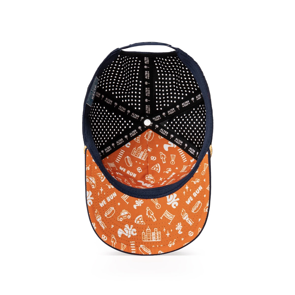 Coaster Splash NYC Navy Orange